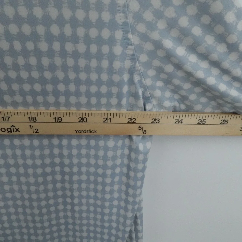 FootJoy Polo‎ Mens L Gray Geometric Whisper Rock Golf Performance Stretch Casual